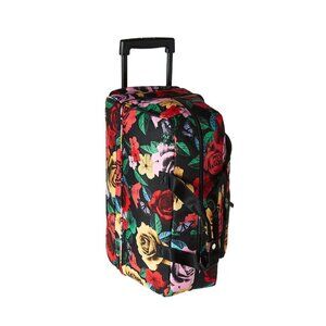 Vera Bradley XL Rolling Duffel Bag Suitcase 27” x 14” Havana Rose Retractable